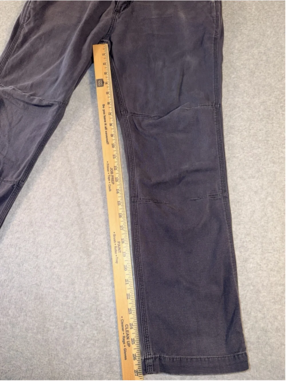 Carhartt Rugged Flex Rigby Pants Mens 32x30 Gray Slim Fit Stretch Canvas 102821